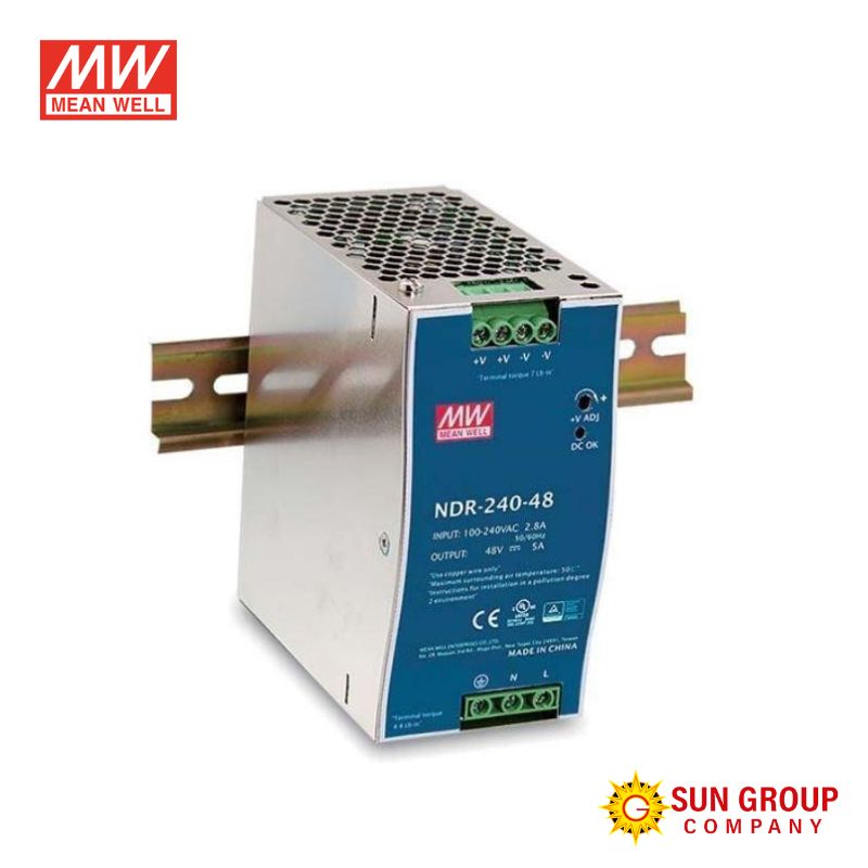 FUENTE DE ALIMENTACION 48VDC 5A 240W MEAN WELL NDR-240-48